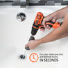 DrainShroom Tub and Sink Snake Auger Clog Remover for Drains, 36 Inch, Stainless