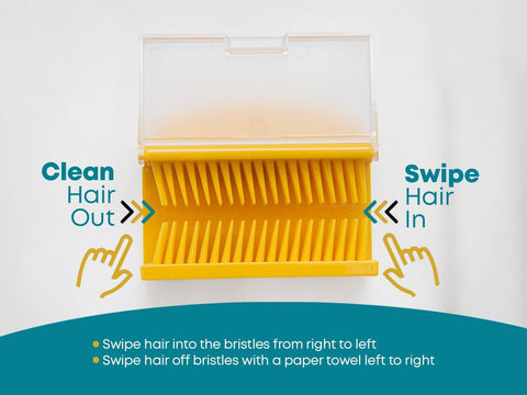 HairShroom Reusable Shower & Bathtub Wall Hair Catcher Hair Grabber Snare