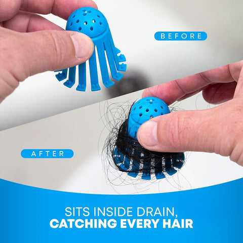 TubShroom Toss 21pk Disposable Bath Tub Drain Strainers - Hair Catcher Snare for Shower Bathtub to Prevent Clogged Drains