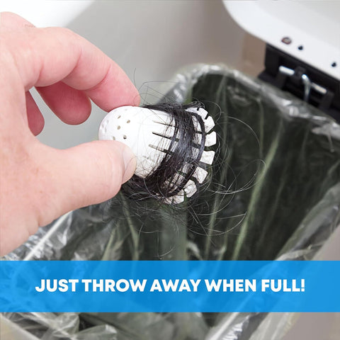 TubShroom Toss 21pk Disposable Bath Tub Drain Strainers - Hair Catcher Snare for Shower Bathtub to Prevent Clogged Drains