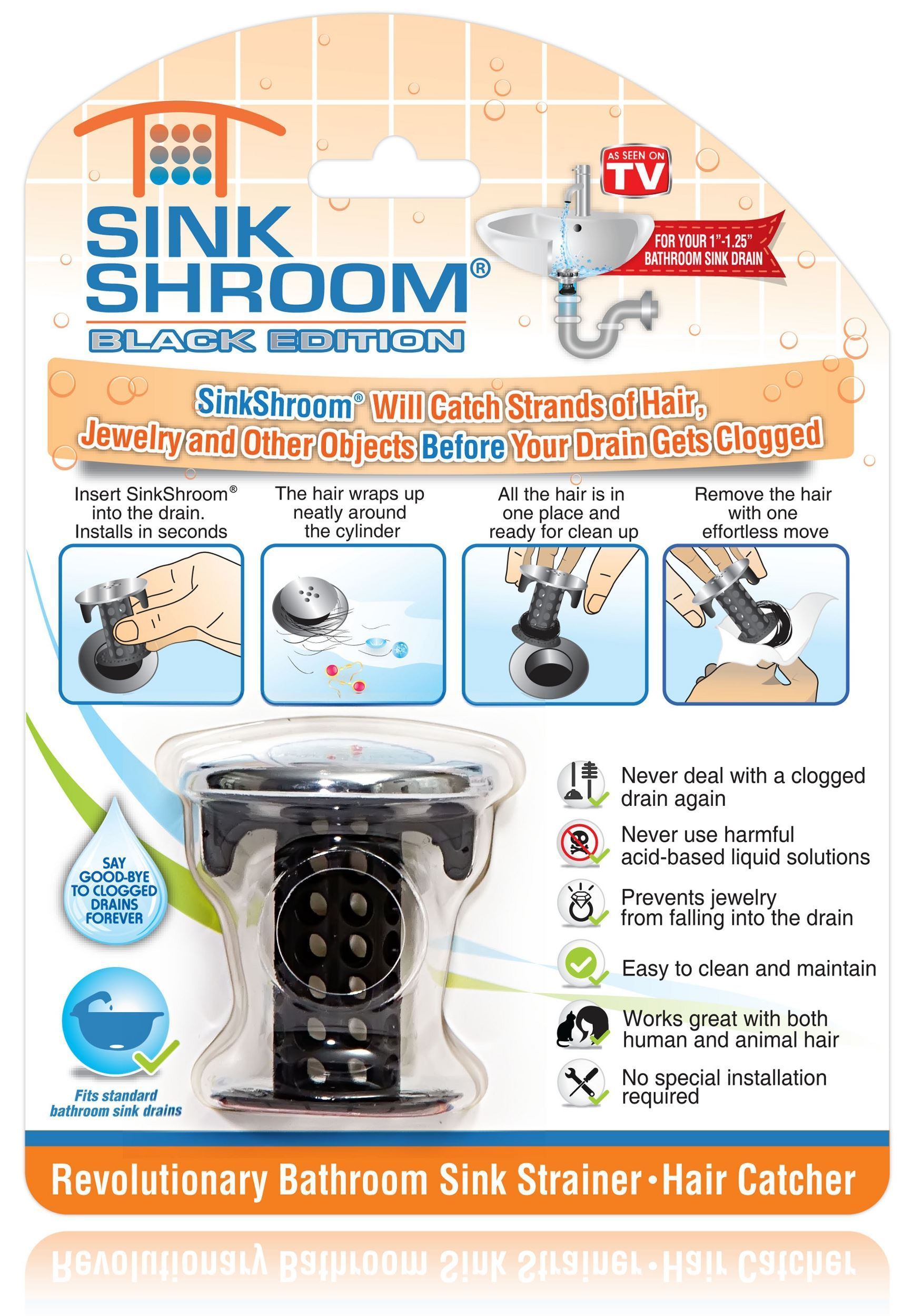 SinkShroom™ - World's Best Minimalistic Hair Catcher! by Serge and