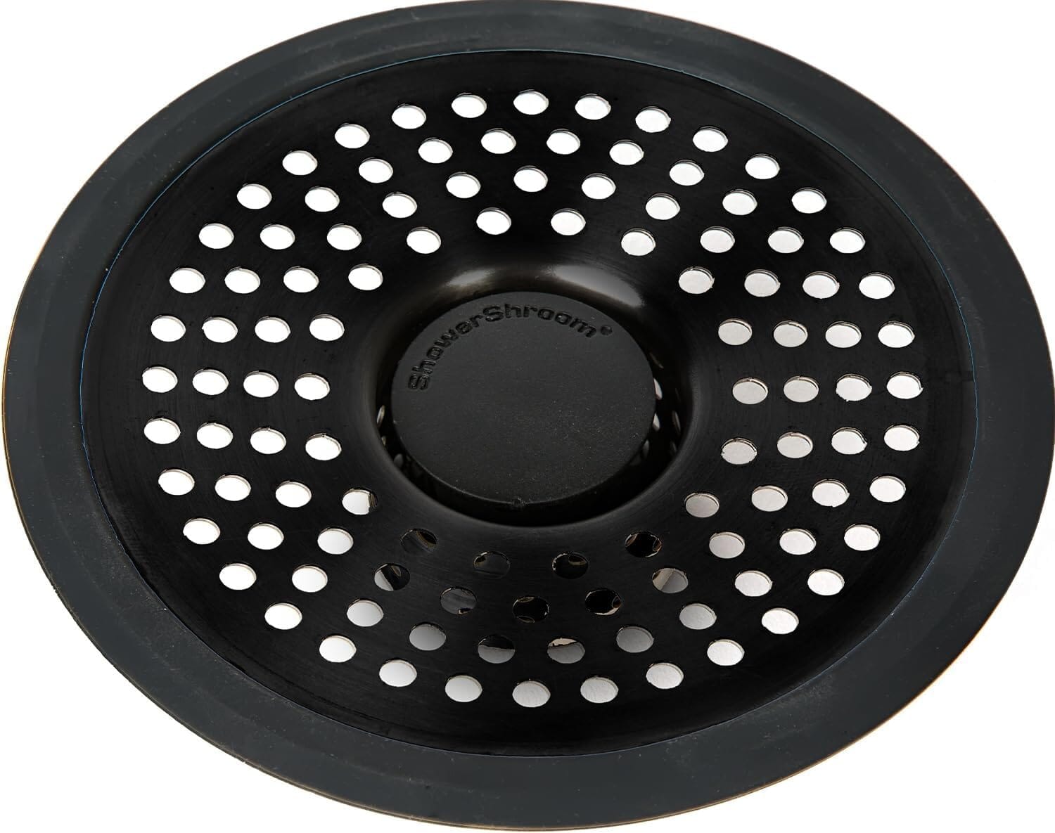 ShowerShroom Ultra Matte Black Hair Catcher, Stainless Steel Drain Protector, Fits All Shower Drains Drain Protector Juka Innovations Corporation 
