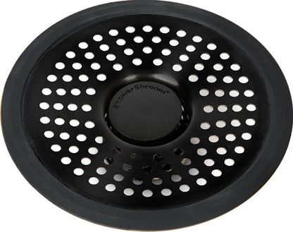 ShowerShroom Ultra Matte Black Hair Catcher, Stainless Steel Drain Protector, Fits All Shower Drains Drain Protector Juka Innovations Corporation 