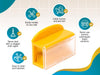 HairShroom Reusable Shower & Bathtub Wall Hair Catcher Hair Grabber Snare