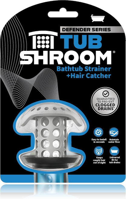TubShroom Bathtub Drain Hair Catcher – in-Drain Tub Strainer & Clog Prevention Protector, Fits Standard Tub Drains, Easy Clean, Captures Human & Pet Hair Out of Sight Hair Catcher Juka Innovations Corporation 
