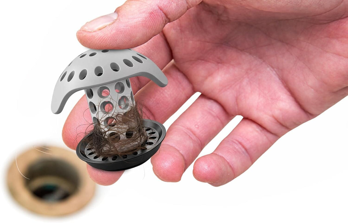 SinkShroom Defender Bathroom Sink Drain Protector, Hair Catcher with Multiple Drain Adapters Drain Protector Juka Innovations Corporation 