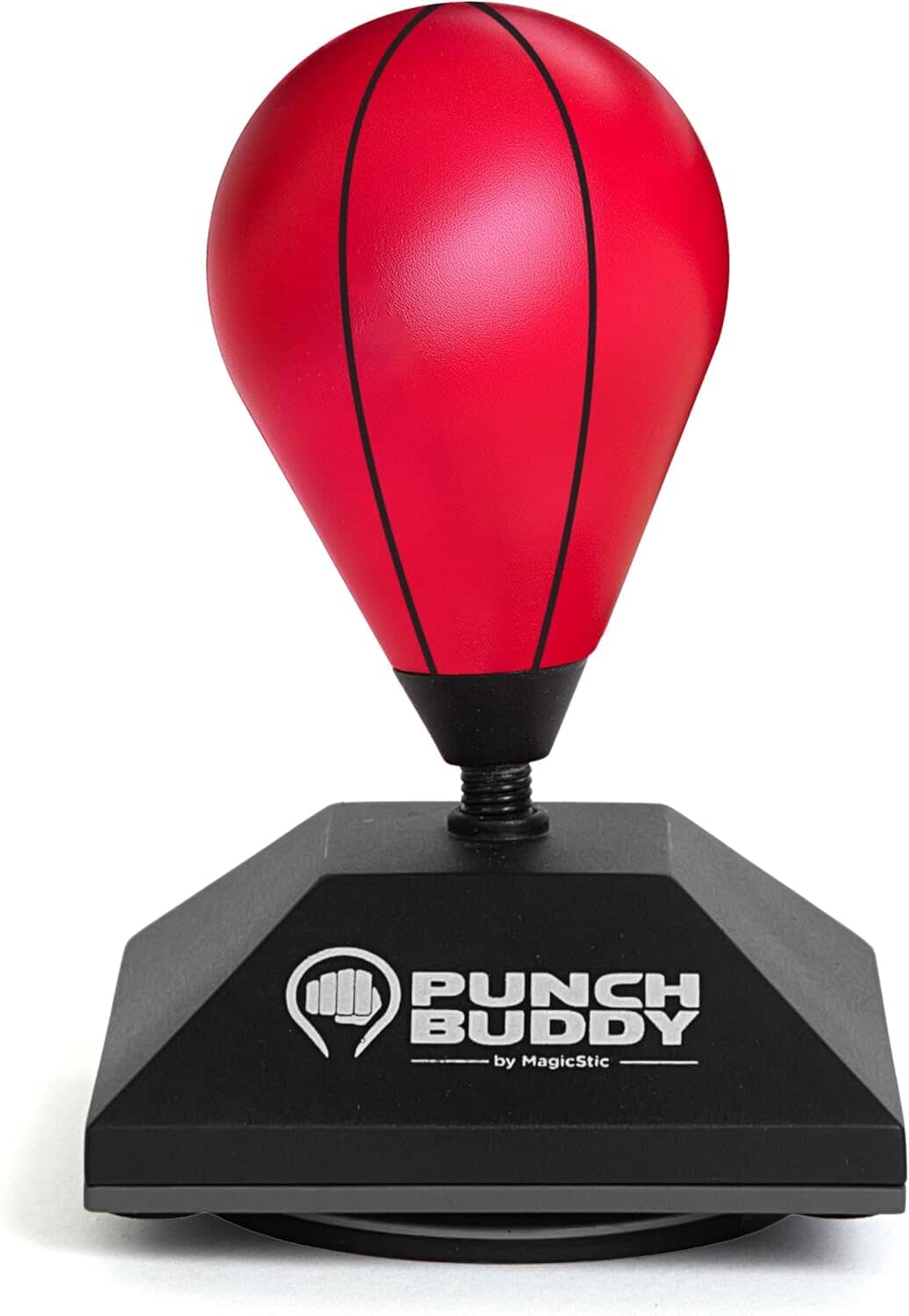 Punch Buddy Mini Desktop Punching Bag - Desk Fidget Toy for Stress Relief, Focus & Fun - Patented Suction Cup Base Desk Toy Juka Innovations Corporation Red 