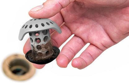 TubShroom Bathtub Drain Hair Catcher – in-Drain Tub Strainer & Clog Prevention Protector, Fits Standard Tub Drains, Easy Clean, Captures Human & Pet Hair Out of Sight Hair Catcher Juka Innovations Corporation 