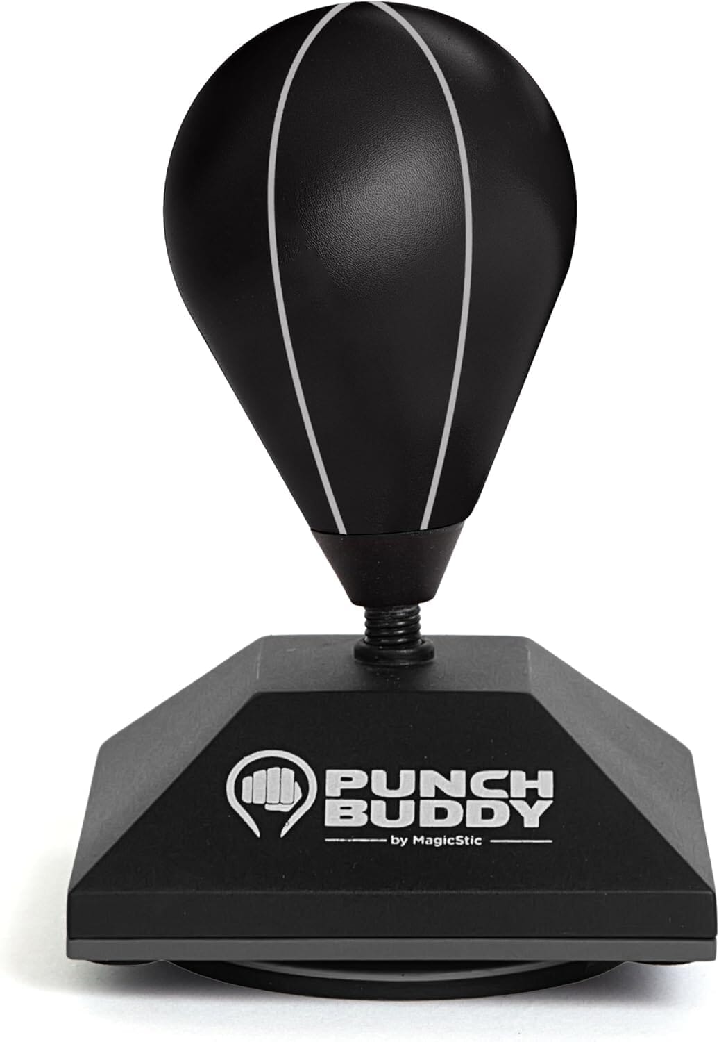 Punch Buddy Mini Desktop Punching Bag - Desk Fidget Toy for Stress Relief, Focus & Fun - Patented Suction Cup Base Desk Toy Juka Innovations Corporation Black 