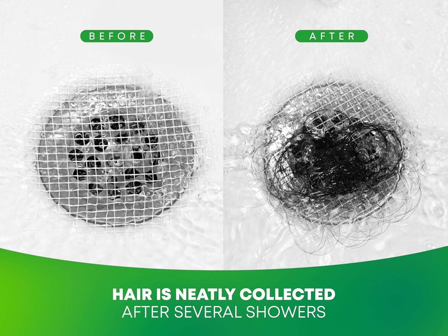 TubShroom Toss 26pk Disposable Drain Covers - Hair Catcher Mesh Sticker Strainers for Shower Bathtub and Bathroom Sink Drains Drain Protector TubShroom.com 