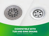 TubShroom Toss 26pk Disposable Drain Covers - Hair Catcher Mesh Sticker Strainers for Shower Bathtub and Bathroom Sink Drains