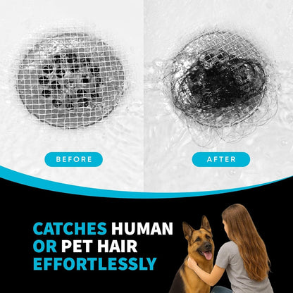 TubShroom 10 Pack Disposable Drain Cover - Hair Catcher Mesh Sticker Strainers for Shower Bathtub and Bathroom - Hair Catcher Sticker Drain Protector - 2 Month Supply Hair Catcher TubShroom.com 