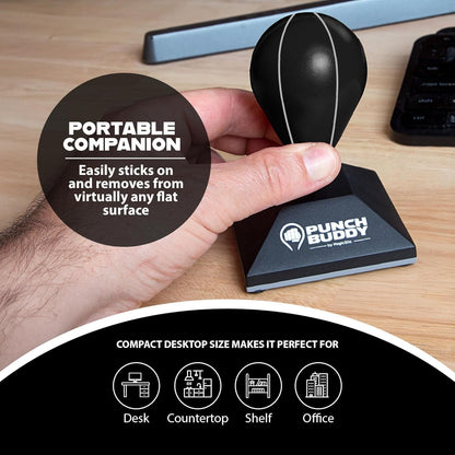 Punch Buddy Mini Desktop Punching Bag - Desk Fidget Toy for Stress Relief, Focus & Fun - Patented Suction Cup Base Desk Toy Juka Innovations Corporation 