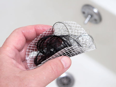 TubShroom Toss 26pk Disposable Drain Covers - Hair Catcher Mesh Sticker Strainers for Shower Bathtub and Bathroom Sink Drains