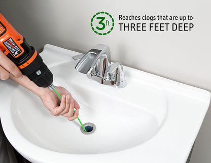 DrainShroom Toss-Disposable Hair Clog Remover, 24 inch Reach Plunger Juka Innovations Corporation 