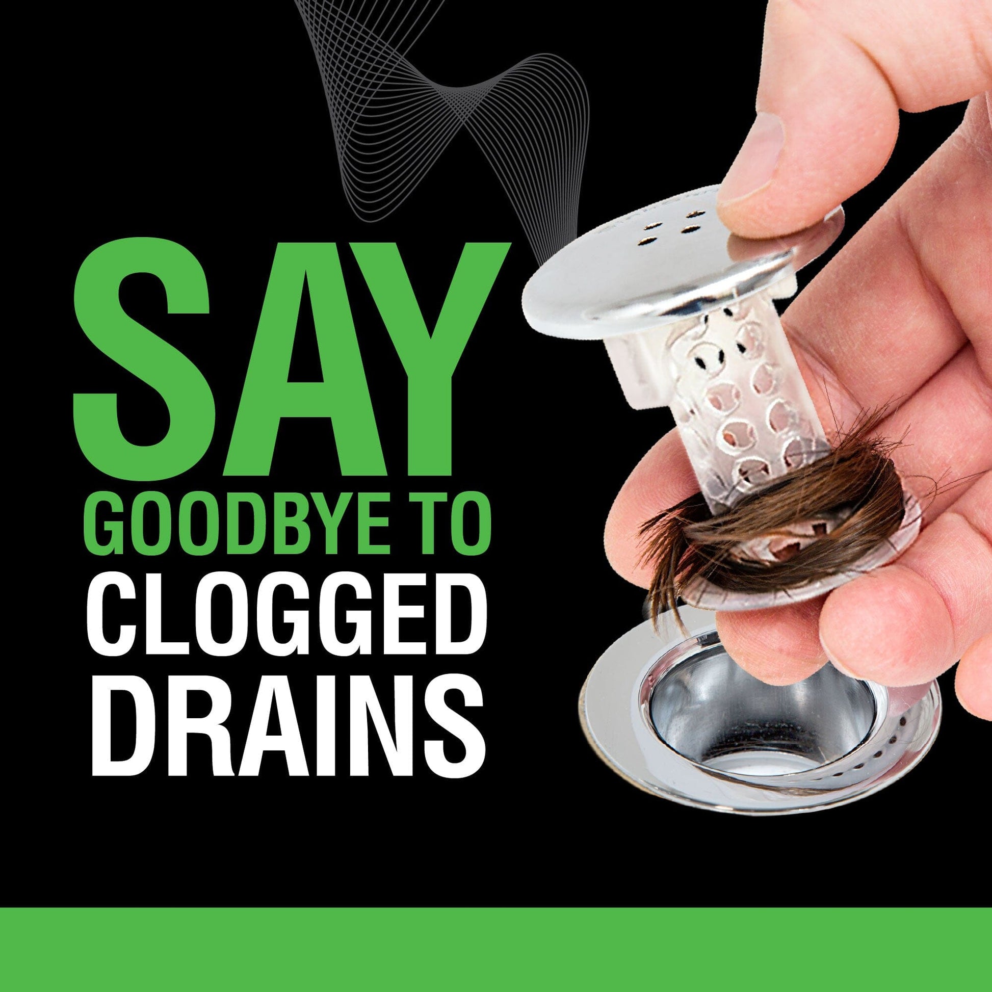 SinkShroom (Chrome Edition) The Hair Catcher That Prevents Clogged Bathroom Sink Drains Drain Protector Juka Innovations Corporation 