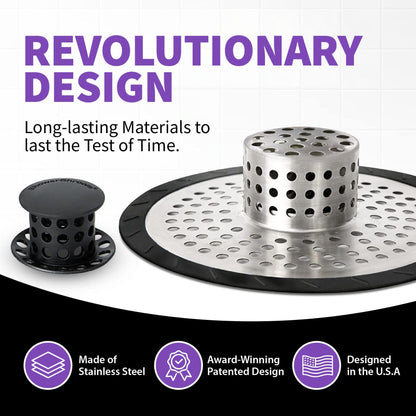 ShowerShroom (Ultra Edition) Strainer That Prevents Clogged Shower Stall Drains TubShroom.com 