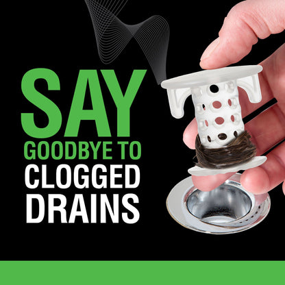 SinkShroom® (Clear) The Hair Catcher That Prevents Clogged Bathroom Sink Drains Drain Protector Juka Innovations Corporation 