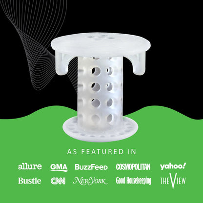 SinkShroom® (Clear) The Hair Catcher That Prevents Clogged Bathroom Sink Drains Drain Protector Juka Innovations Corporation 