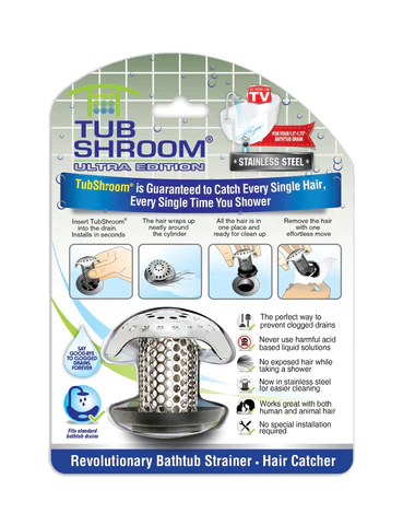 Lasco 03-1322 TubShroom Batchtub Drain Hair Catcher/Strainer/Snare