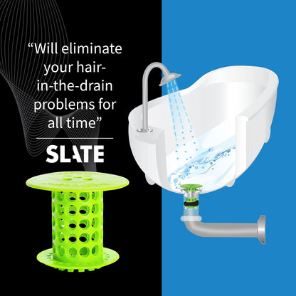 TubShroom (Green) The Hair Catcher That Prevents Clogged Tub Drains Drain Protector Juka Innovations Corporation 