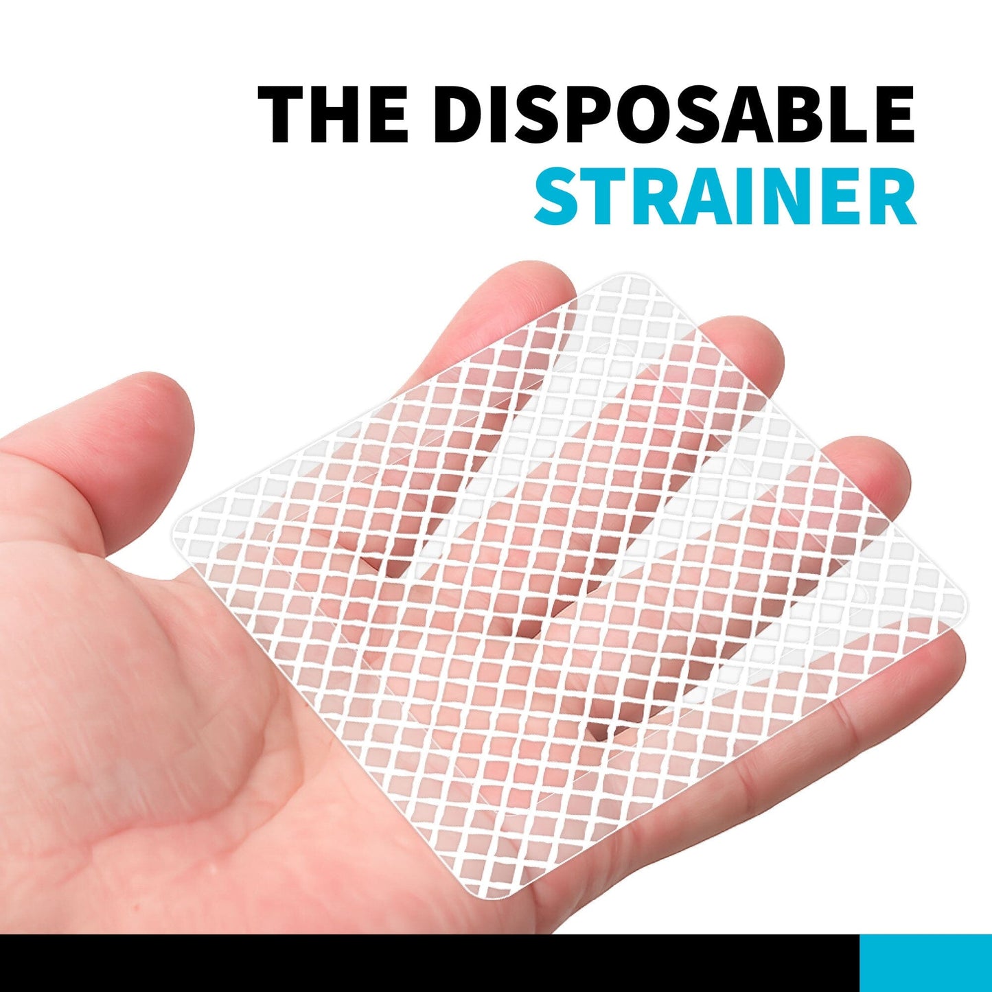 TubShroom 26 Pack Square Disposable Drain Cover - Hair Catcher Mesh Sticker Strainers for Shower Bathtub and Bathroom - Hair Catcher Sticker Drain Protector - Half Year Supply Hair Catcher TubShroom.com 
