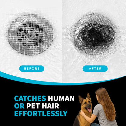TubShroom 26 Pack Square Disposable Drain Cover - Hair Catcher Mesh Sticker Strainers for Shower Bathtub and Bathroom - Hair Catcher Sticker Drain Protector - Half Year Supply Hair Catcher TubShroom.com 