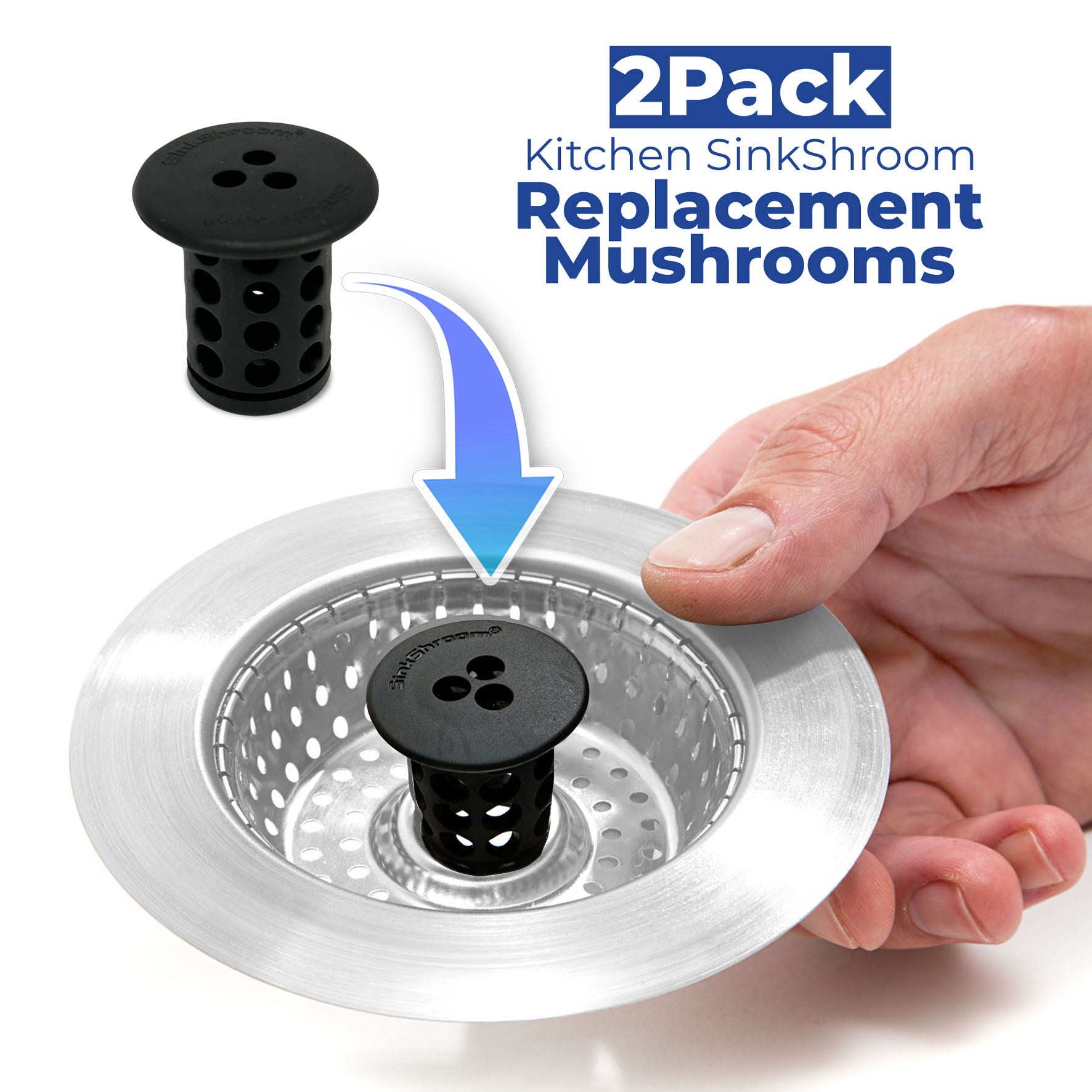 REPLACEMENT MINI MUSHROOM 2-PACK FOR KITCHEN SINKSHROOM Juka Innovations Corporation 