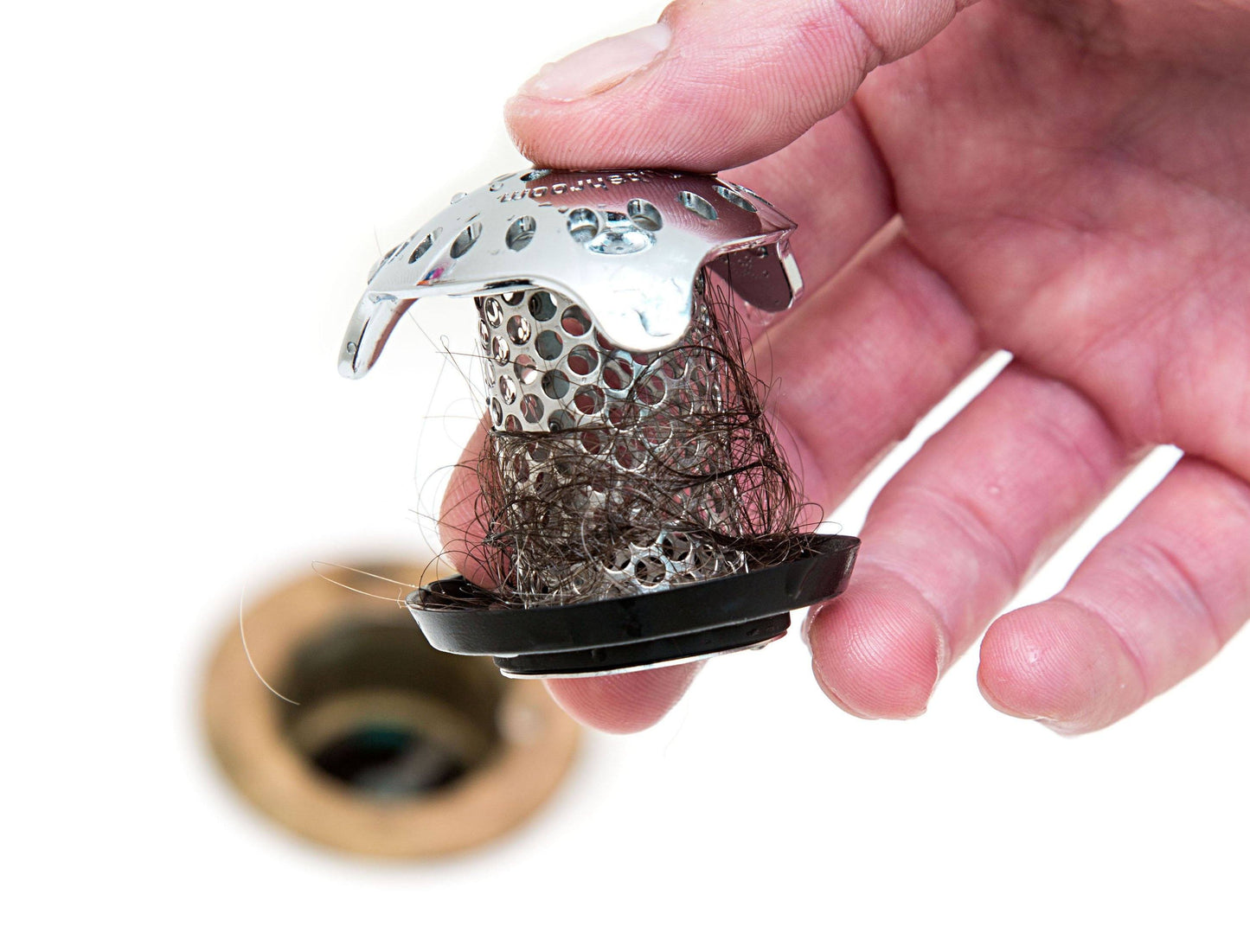 TubShroom® Ultra (Stainless) Plus StopShroom® Plug Combo for Tub Drains Drain Protector Juka Innovations Corporation 