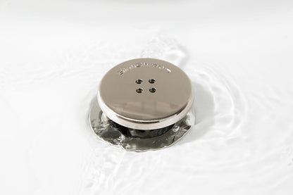 SinkShroom (Nickel Edition) The Hair Catcher That Prevents Clogged Bathroom Sink Drains Drain Protector Juka Innovations Corporation 
