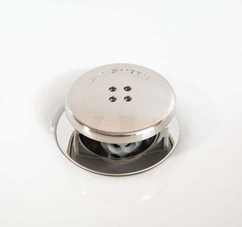 SinkShroom (Nickel Edition) The Hair Catcher That Prevents Clogged Bathroom Sink Drains