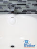BathShroom (White) Overflow Drain Cover for Fuller Baths