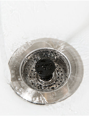 Kitchen SinkShroom (Stainless) Strainer with Built-in Anti-Clog Techno