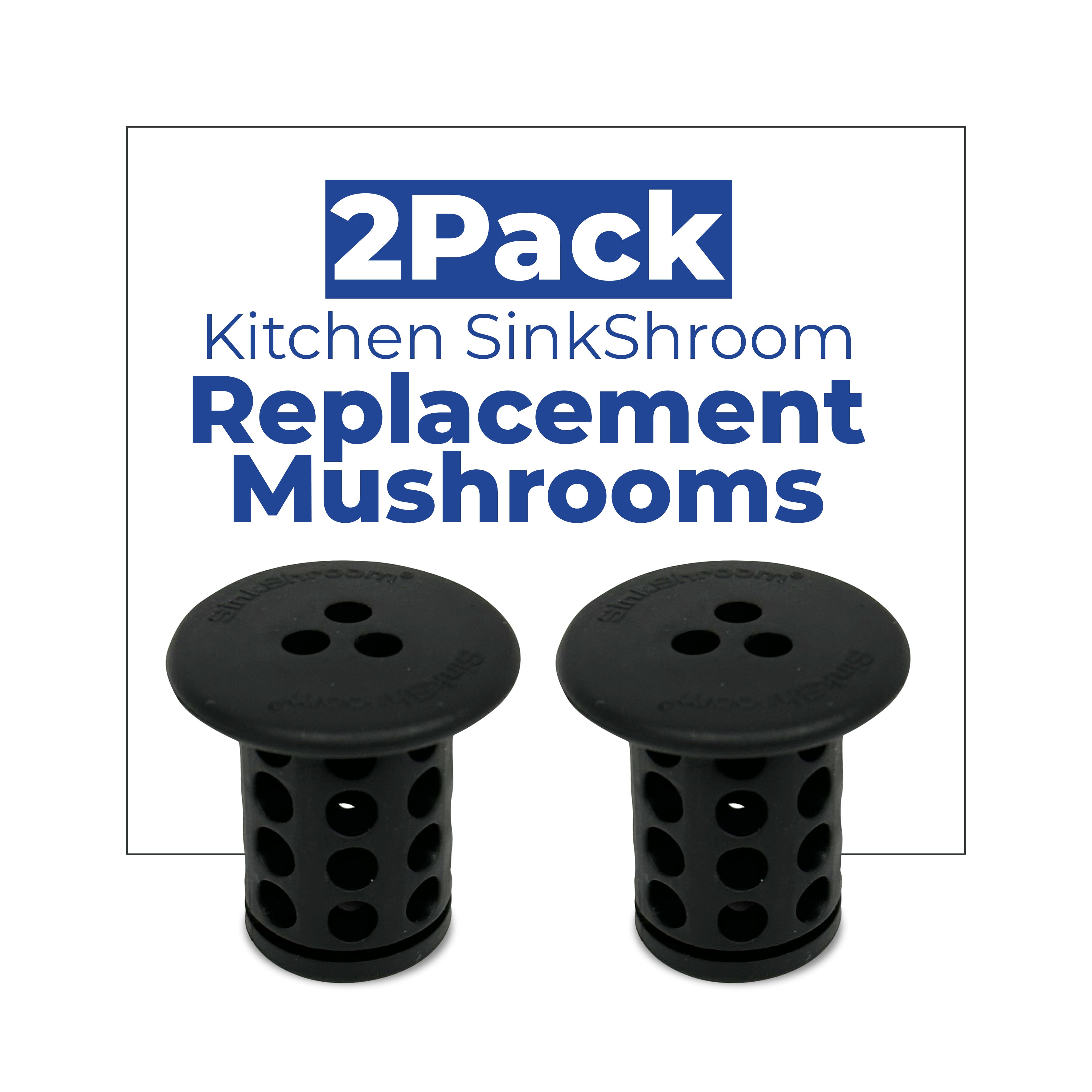 REPLACEMENT MINI MUSHROOM 2-PACK FOR KITCHEN SINKSHROOM
