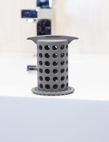 TubShroom ShowerShroom Ultra Hair Catcher, Gray, 2 Inch Drain