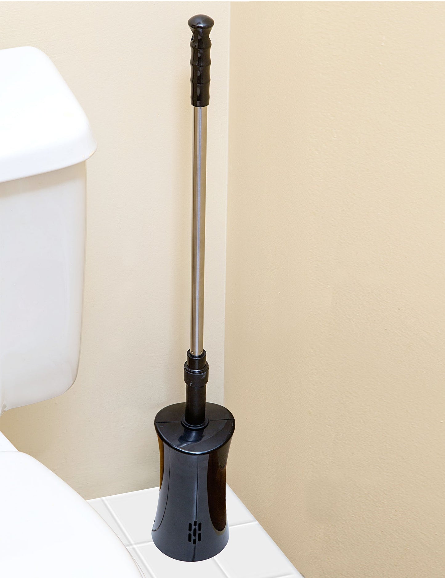 ToiletShroom (Black) Toilet Plunger that Unclogs Toilets in Seconds Plunger Juka Innovations Corporation 