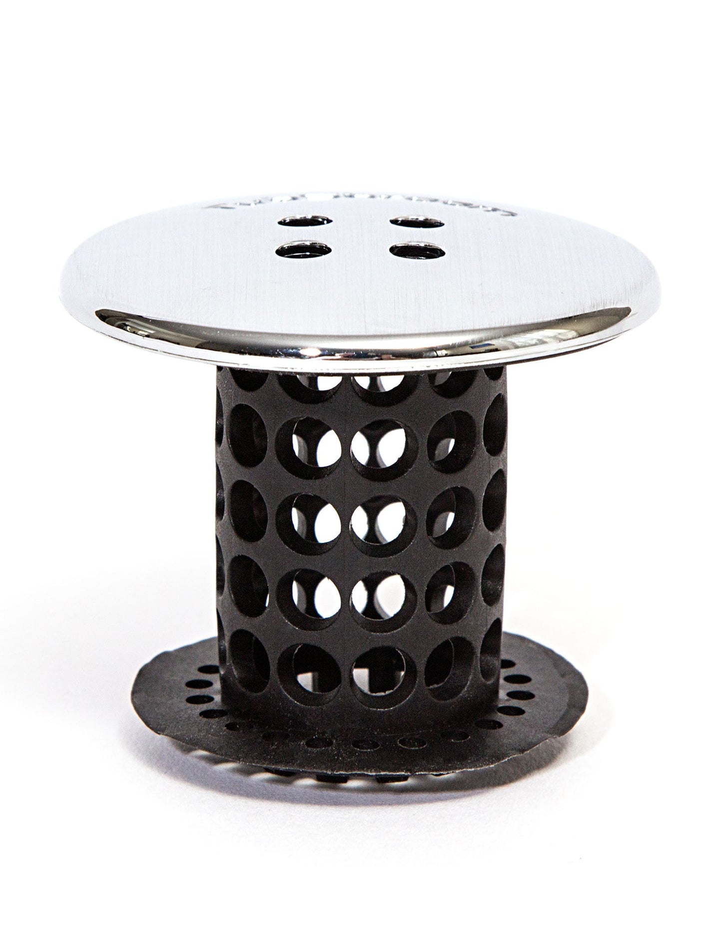 TubShroom® (Black Chrome) The Hair Catcher That Prevents Clogged Tub Drains Drain Protector Juka Innovations Corporation 