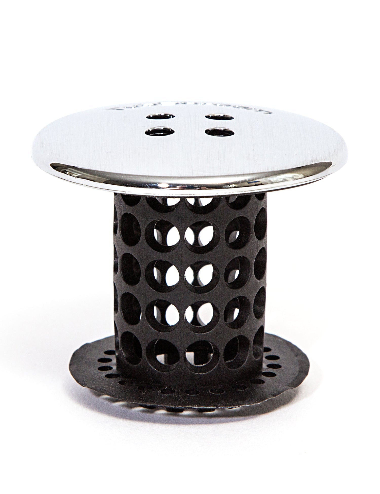 TubShroom® (Black Chrome) The Hair Catcher That Prevents Clogged Tub Drains Drain Protector Juka Innovations Corporation 