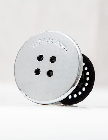 TubShroom® (Black Chrome) The Hair Catcher That Prevents Clogged Tub Drains Drain Protector Juka Innovations Corporation 