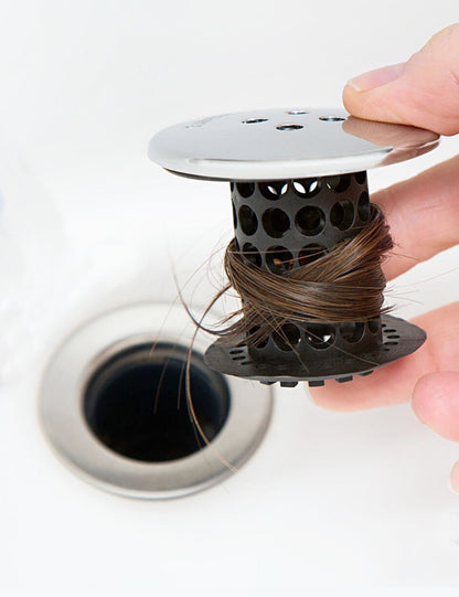 TubShroom® (Black Chrome) The Hair Catcher That Prevents Clogged Tub Drains Drain Protector Juka Innovations Corporation 
