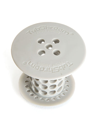 TubShroom 1.5 in. - 1.75 in. Bathtub Drain Protector Hair Catcher in TPR  with ABS White with Chrome and Stopper Plug Bundle HDTSSTP315 - The Home  Depot