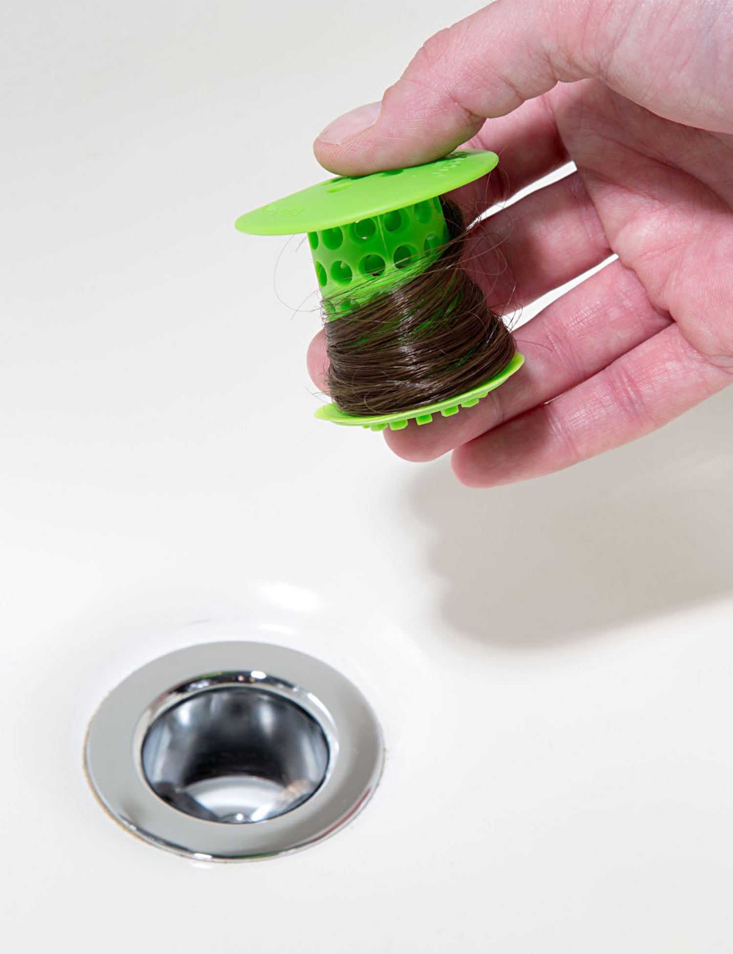 TubShroom (Green) The Hair Catcher That Prevents Clogged Tub Drains Drain Protector Juka Innovations Corporation 