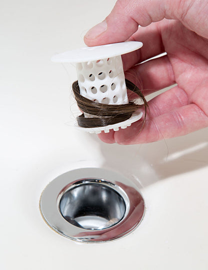 TubShroom (White) The Hair Catcher That Prevents Clogged Tub Drains Drain Protector Juka Innovations Corporation 