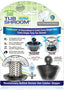 TubShroom Ultra (Stainless) Plus StopShroom® Plug Combo for Tub Drains