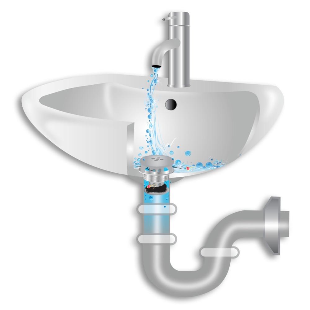 SinkShroom® (Gray) The Hair Catcher That Prevents Clogged Bathroom Sink Drains Drain Protector Juka Innovations Corporation 